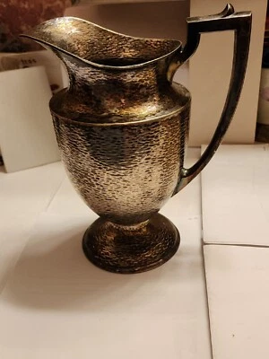 🔥⚡️ 20 世纪 30 年代复古 SHEFIELD 设计 0154 美国正品锡制 10 英寸水壶 — 第 1/4 张图片