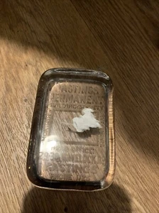 antikes Glas Werbebriefbeschwerer - Bild 1 von 2