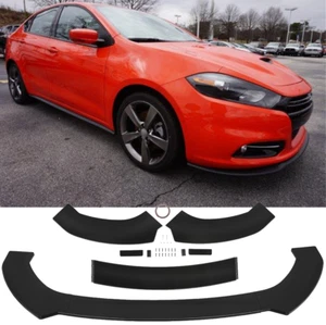 For Dodge Dart 2013-2016 Glossy Black Front Bumper Lip Spoiler Splitter Kits - Picture 1 of 13