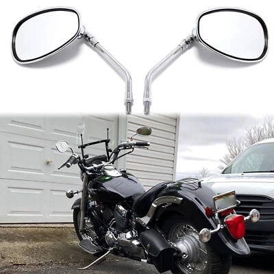 Espejos retrovisores laterales cromados para moto Yamaha V Star 1300 1100 950 650 250 Foto 1 de 4