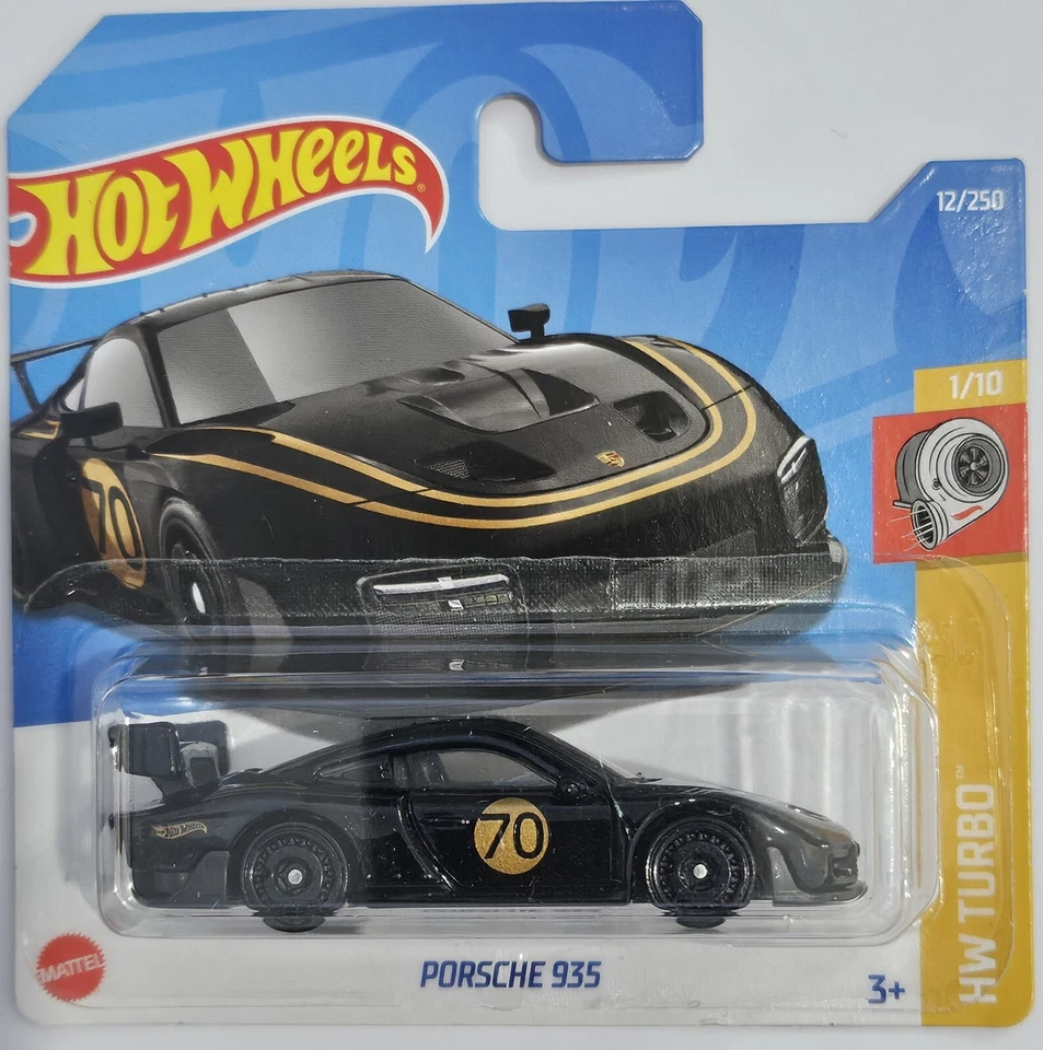 Hot Wheels HCW73	2022	HW Turbo	1/10 Porsche 935 12/250 Black NEW SEALED - Image 1 of 1