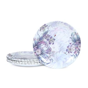 Melamine Round Quarter Dinner Plates 7 Inches Floral Print Pack of 6 (M-QP-17-6) - Picture 1 of 3