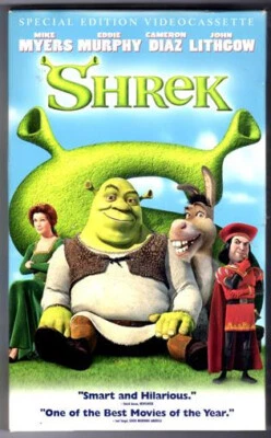 VHS TAPE 2001 SHREK SPECIAL EDITION-MIKE MYERS-EDDIE MURPHY-CAMERON DIAZ-LITHCOW - Image 1 of 2