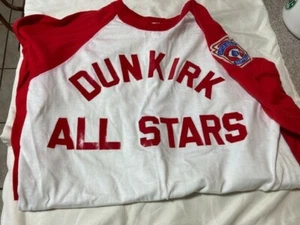 VINTAGE Dunkirk NY 1980's LITTLE LEAGUE BASEBALL All Stars JERSEY SHIRT USA SM - Picture 1 of 4