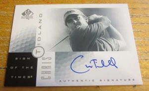 Chris Tidland Autographed 2001 SP Authentic Sign of the Times #CT Card PGA Golf - Picture 1 of 2