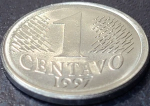 1997 BRAZIL 1 CENTAVO KM# 631 US SELLER COMBINED SHIPPING REFUND - Picture 1 of 2