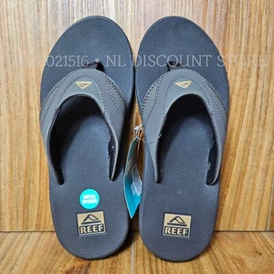 REEF Herren Fanning Sandalen Flip Flops Flaschenöffner ~ dunkelbraun/gummi - Bild 1 von 2
