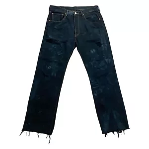 Jeans Levi's Tie Dye desgastados | Pantalones de mezclilla retro azules vintage de los 90 para hombre - Imagen 1 de 5