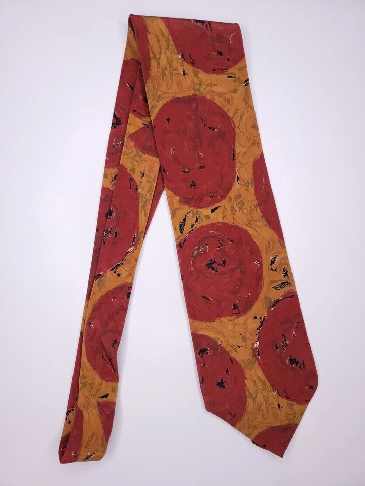 Corbata formal para hombre Perry Ellis 56"Lx3,75"W rojo/marrón Foto 1 de 4