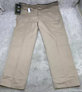 NWT Lee Extreme Motion MVP Khakis Men's 46x29 Regular Fit Straight Leg NEW 5045 - Picture 1 of 5