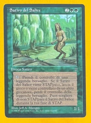 MTG WILLOW SATYR (Italian) Legends (OldManMTG 008-879) - Image 1 of 3