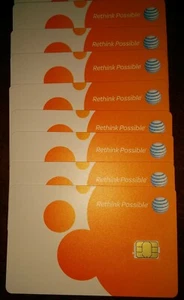 LOT OF 25 AT&T GO PHONE NANO 4G LTE sim. NEW NEVER ACTIVATED.  - Picture 1 of 1