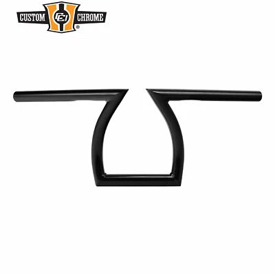 Manillar de 1" estilo Z apto para Harley Chopper Bobber Softail Dyna Sportster negro Foto 1 de 4