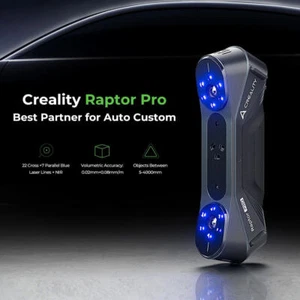 Creality Raptor Pro 3D Scanner Messtechnik-Qualität 0,02 mm Genauigkeit 22+7 blauer Laser - Bild 1 von 20