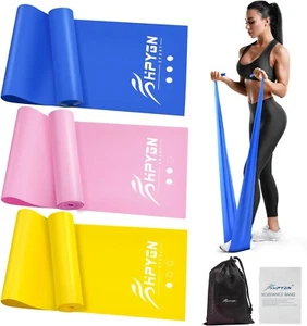 Widerstandsbänder, Übungsbänder für Physiotherapie, Krafttraining, Yoga, - Bild 1 von 7