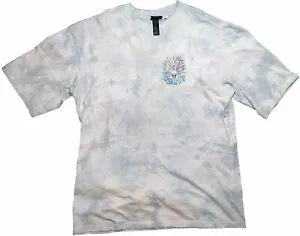 H&M Warner Brothers Bugs Bunny Oversized Graphic 2 Sided T Shirt Size Medium - Picture 1 of 3