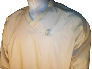 NEW EP Pro Large Yellow V-neck Poly Golf Jacket Pebble Beach Links Logo - Picture 1 of 6