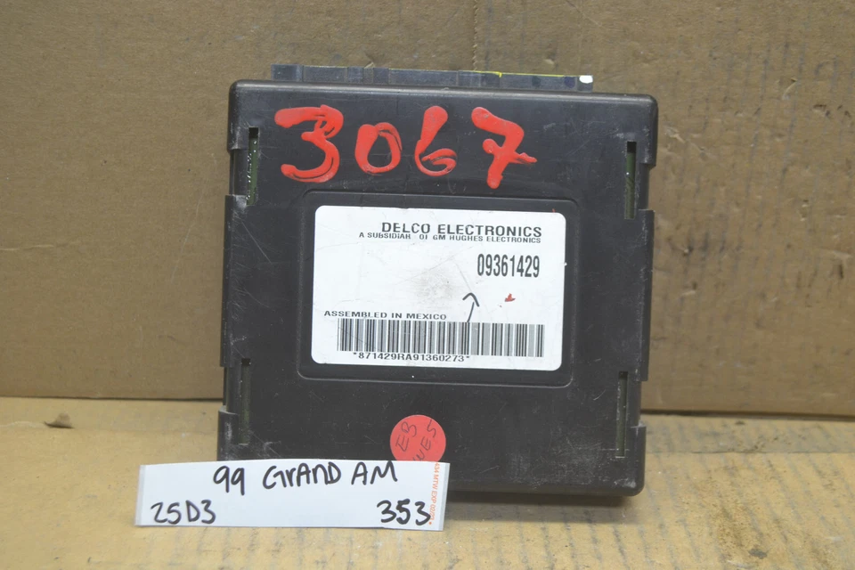 Oldsmobile Alero 1999 módulo de control de carrocería BCM 09361429 unidad 353-25D3 Foto 1 de 3