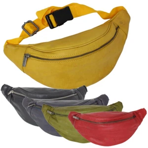 Damen Leder Hüfttasche Bauchtasche Schultertasche Gürteltasche Cross Body Bag - Bild 1 von 7