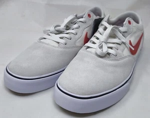 Size 10.5 - Nike Chron 2 SB White University Red 2023 DM3493 101 - Picture 1 of 9