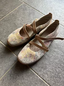 Neuwertige Ballerina von Remonte Dorndorf Gr. 38 Leder multicolor - Bild 1 von 5
