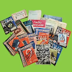 Radios - Tsf - Lampes - Simplex 1937 et + - lot de 19 livres et documents - Foto 1 di 24