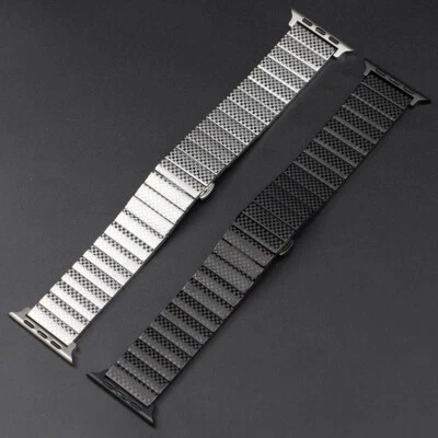 Stainless Steel Strap For Apple Watch Ultra 49mm 9 8 7 SE 6 5 4 3 Metal Band - Image 1 of 4