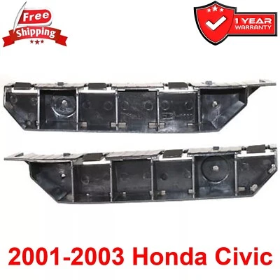 Bumper Bracket For 2001-2003 Honda Civic Front Left & Right Side 2Pcs - Image 1 of 4