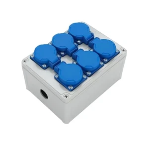 220V 10A Power Distributor Box Wall Mounted Electric Car Charging Socket Box - Picture 1 of 8