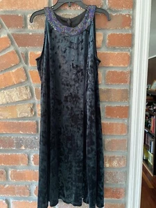 Epic Threads Girls Kids Velvet Dress  Green Party Embroidered Size L (10-12) - Picture 1 of 5