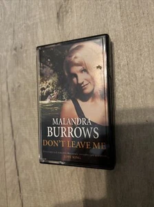 Malandra Burrows Don't Leave Me Single Audio Music Cassette Tape - Picture 1 of 2