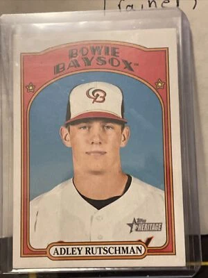 2021 Topps Heritage Minor League Adley Rutschman SP #203 - Image 1 of 2