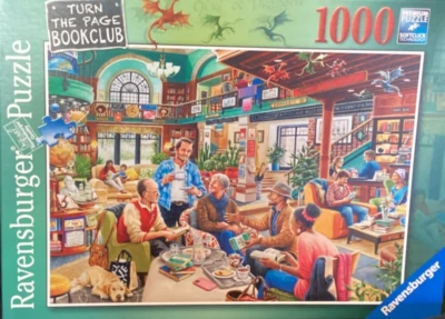 Ravensburger 1000pc Turn the Page Bookclub by Trower 2023 jigsaw puzzle HTF - Image 1 of 2