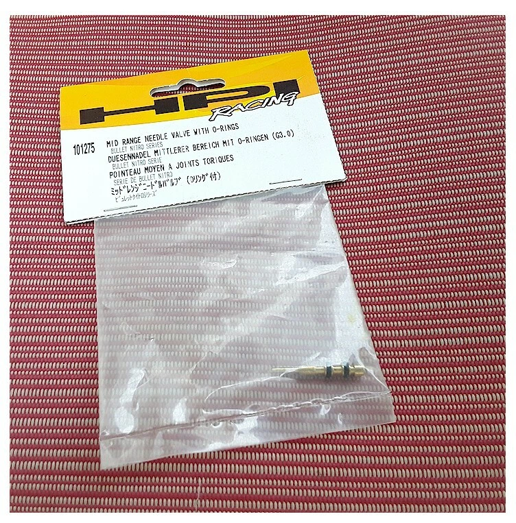 HPI Racing 101275 Mid Range Needle Valve w/O-Rings G3.0 Bullet Nitro Series NIB  - Image 1 of 1