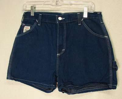 Pantalones Cortos Marca Pointer Para Mujer 8 Azul Denim Carpintero Ropa de Trabajo Granja Country Girl Foto 1 de 4