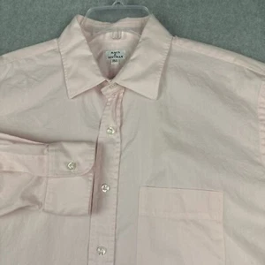 Maus Hoffman Hemd Herren 16,5 Oxford L/S Knopfleiste Rosa Tasche Freizeit Büro - Bild 1 von 7