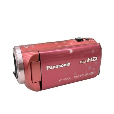 Panasonic HC-V520M Pink Digital HD Video Camera Camcorder 32GB Memory used japan - Image 1 of 4
