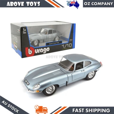 Bburago 1:18 Scale 1963 Jaguar E Type Coupe Diecast Model Car Kids Toy Gift - image 1 of 4