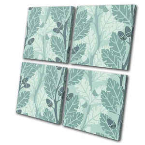 Abstract Floral Colourful MULTI CANVAS WALL ART Picture Print VA - Picture 1 of 1
