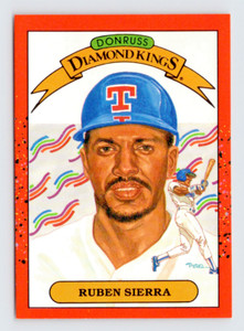 1990 Donruss Card, #3 Ruben Sierra, Texas Rangers Hall of Fame, Diamond Kings