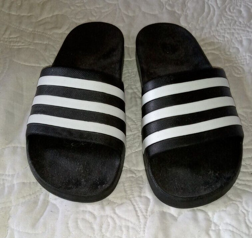 Sandali Adidas Slides taglia 6 bianco e nero