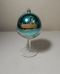 Vintage / Retro Babycham Single Bauble & Single Glass - FREE UK POSTAGE - Picture 1 of 4