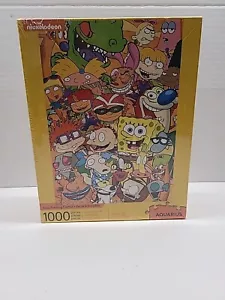 Rompecabezas Acuario Nickelodeon Años 90 Rugrats Bob Esponja 1000 Piezas NUEVO - Imagen 1 de 4