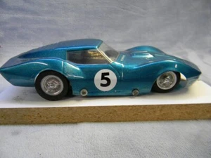 Maßstab 1:25 1966 MPC VINTAGE ORIGINAL MANTA RAY MARK IV METALLIC TEAL SLOT CAR - Bild 1 von 10