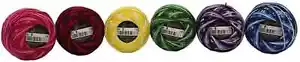 6 Balls Variegated Colours Premium Pearl Cotton Embroidery Thread Size 8 | 100% - Picture 1 of 3