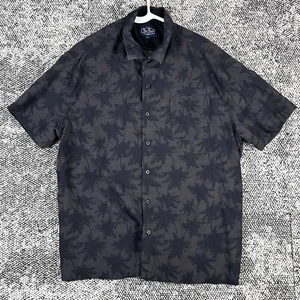 Nat Nast Luxus Originals Hemd Herren XL Kurzarm 70% Seide Palmen schwarz - Bild 1 von 13