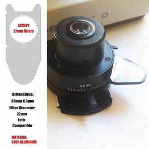 Mikroskop Kondensator Schieberegler für Leitz - 30 mm x 3 mm Nachrüstung Aluminium 6061 - Bild 1 von 1