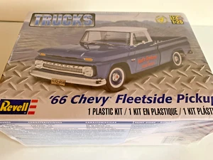 Revell 1:25 '66 Chevy Fleetside Model Pickup Truck Kit 85-7225 Skill Level 4 NOS - Picture 1 of 6