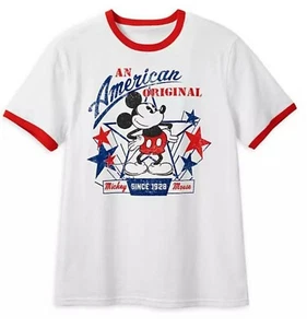 New Disney Boys 2 3 yr Short Sleeve Top Tee Americana Mickey Mouse Graphic - Picture 1 of 1