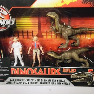 Jurassic World Legacy Isla Nublar Escape Set DINOSAURS RULED Park Raptor Hammond - Picture 1 of 7